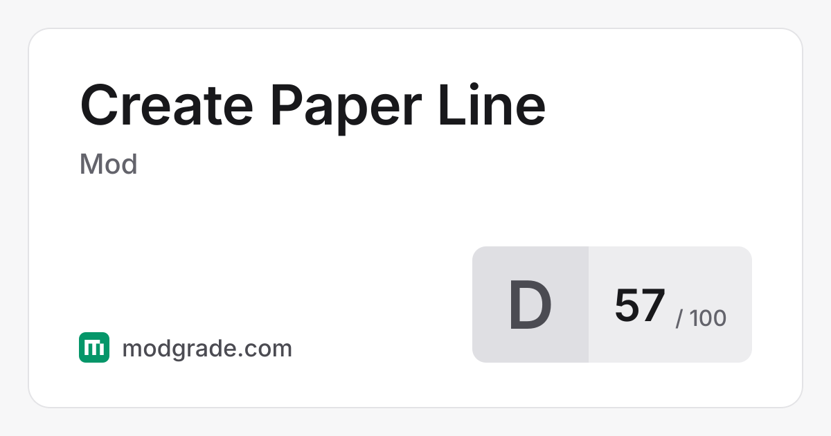 Create Paper Line: Minecraft Mod for Forge, 1.19 to 1.20 | Modgrade