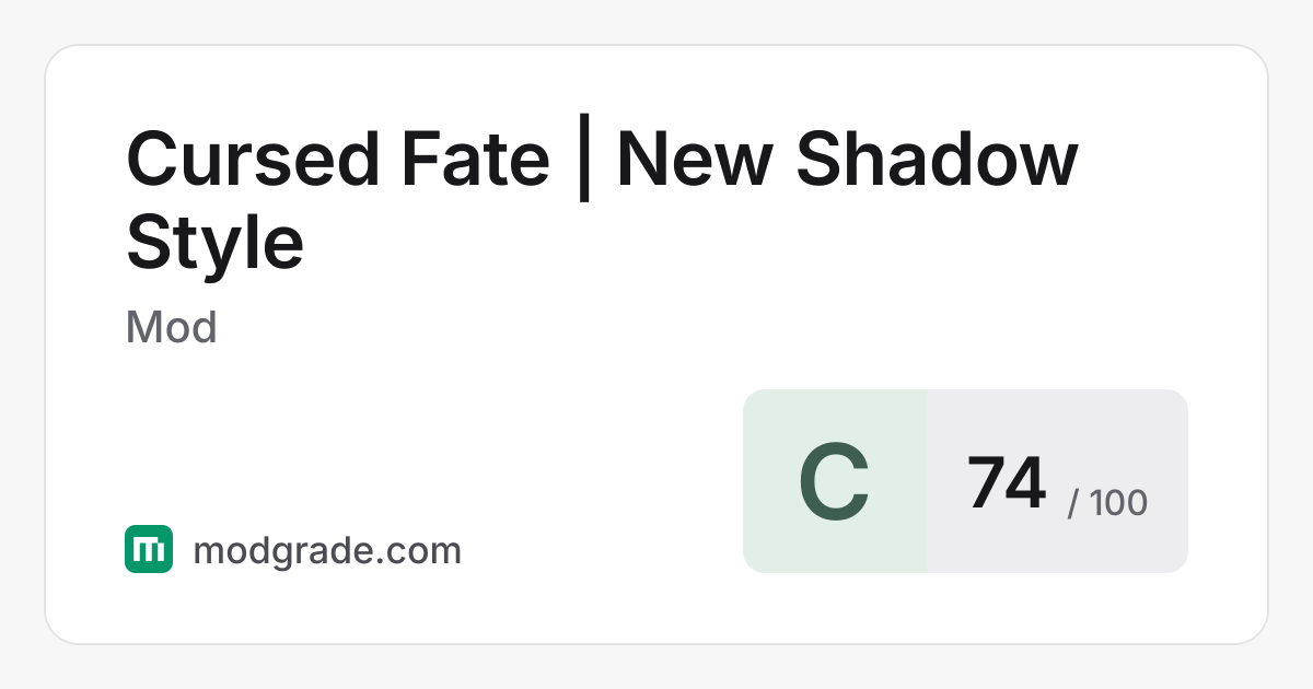 Cursed Fate | New Shadow Style: Minecraft Mod for Forge | Modgrade