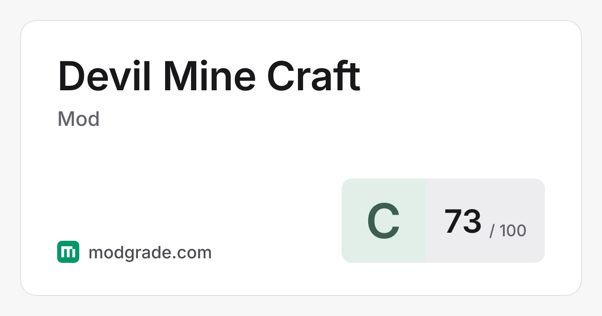 Devil Mine Craft: Minecraft Mod for Forge, 1.20.1 | Modgrade