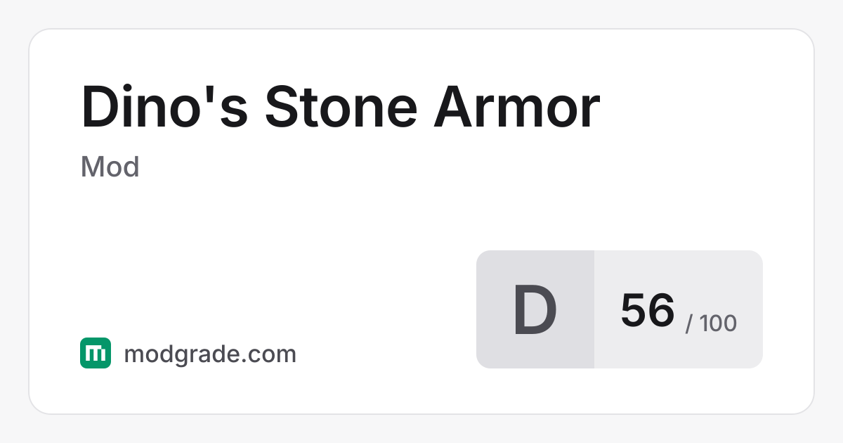 Dino's Stone Armor: Minecraft Mod for NeoForge | Modgrade