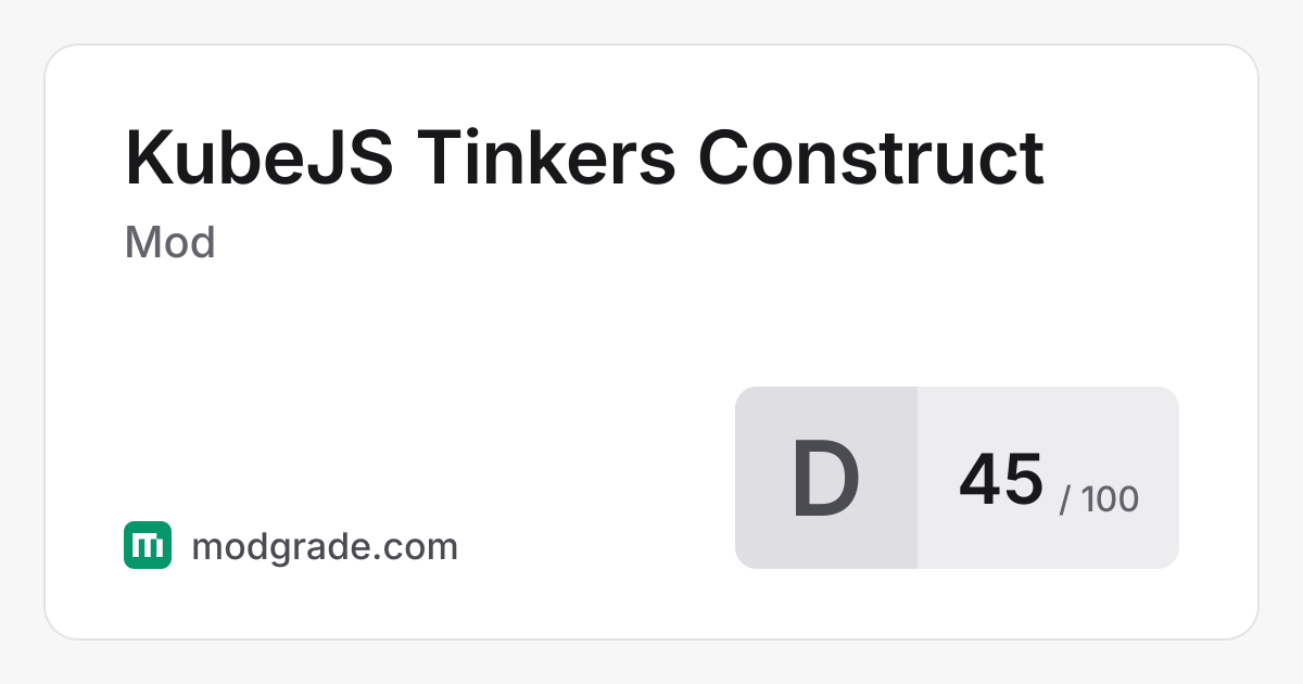 KubeJS Tinkers Construct: Minecraft Mod for Forge, 1.18.2 | Modgrade