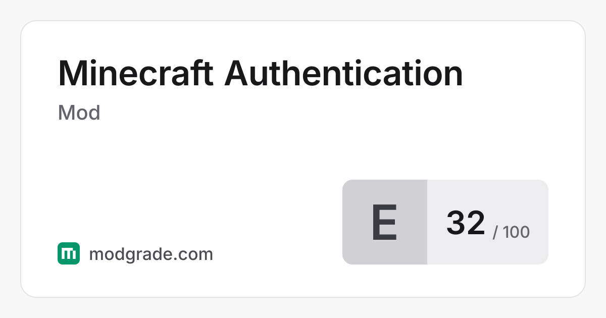 Minecraft Authentication: Minecraft Mod for Forge | Modgrade
