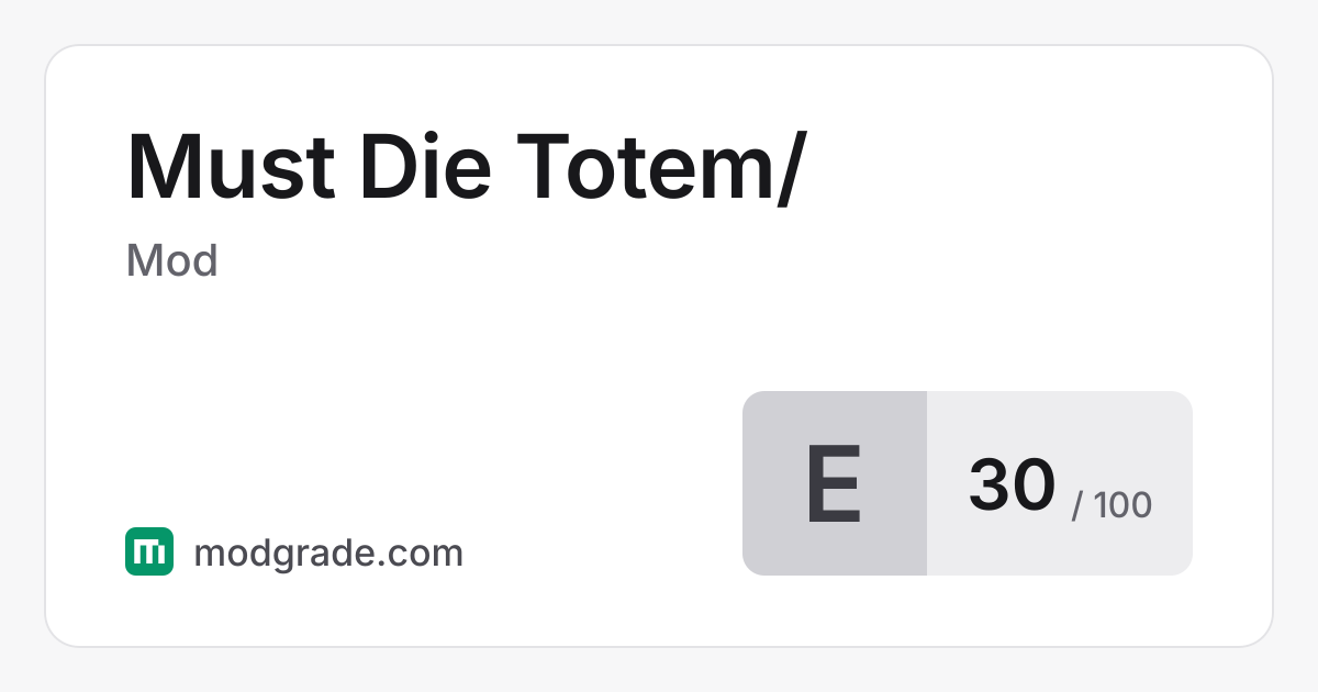 Must Die Totem/必死图腾: Minecraft Mod for Forge, 1.20.1 | Modgrade
