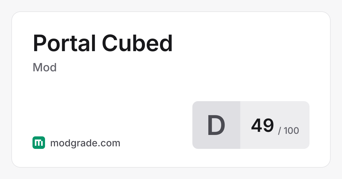 Portal Cubed: Minecraft Mod for Quilt, 1.19.2 | Modgrade