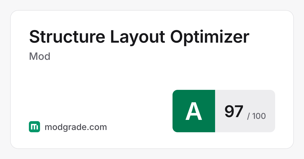 Structure Layout Optimizer: Minecraft Mod for 1.16 to 26.3 | Modgrade