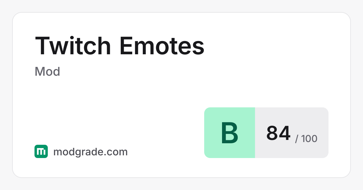 Twitch Emotes: Minecraft Mod for Fabric, 1.20 to 26.3 | Modgrade