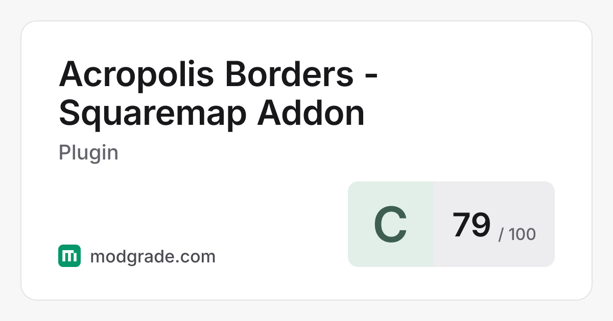 Acropolis Borders - Squaremap Addon: Minecraft Plugin | Modgrade