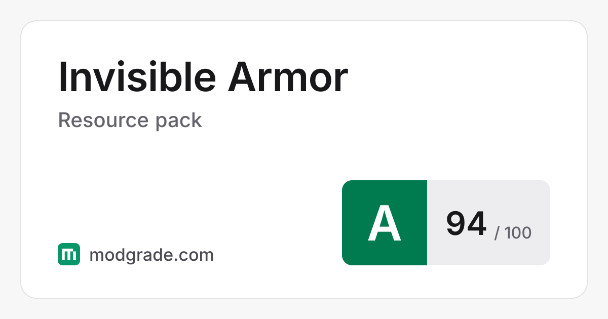 Invisible Armor: Minecraft Resource Pack for 1.7 to 26.3 | Modgrade