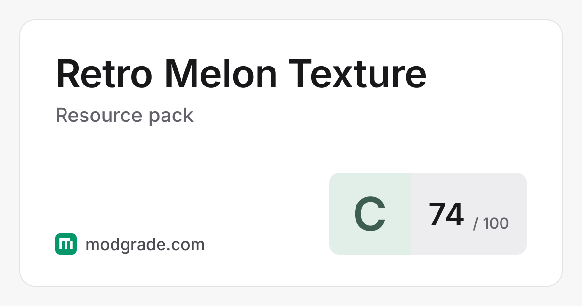 Retro Melon Texture: Minecraft Resource Pack | Modgrade