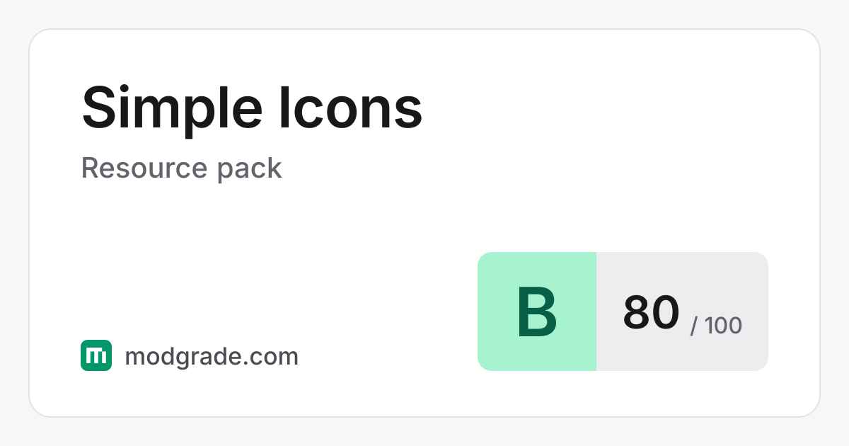 Simple Icons: Minecraft Resource Pack for 1.20 to 1.21 | Modgrade