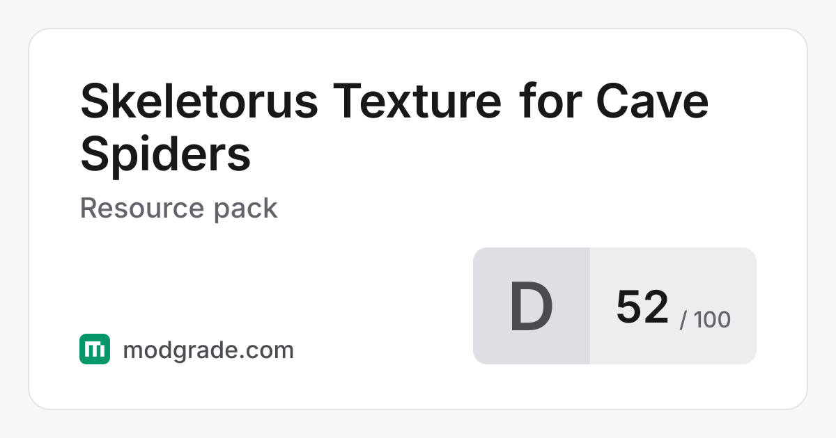 Skeletorus Texture for Cave Spiders: Minecraft Resource Pack | Modgrade